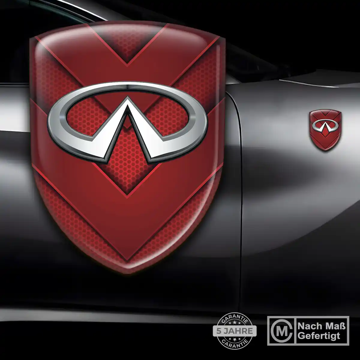 Infiniti 3D Gel Aufkleber Wappen Auto Interieurdesign