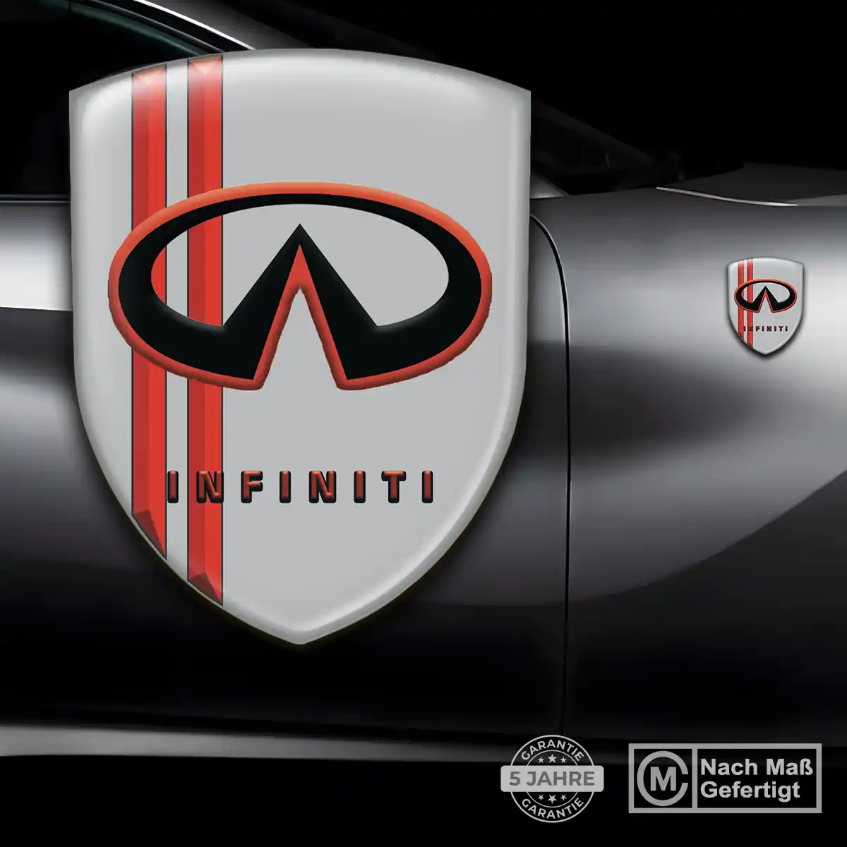 Infiniti 3D Gel Aufkleber Wappen Auto Premium-Edition