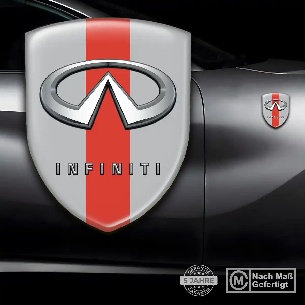 Infiniti 3D Gel Aufkleber Wappen Auto Premiumqualität