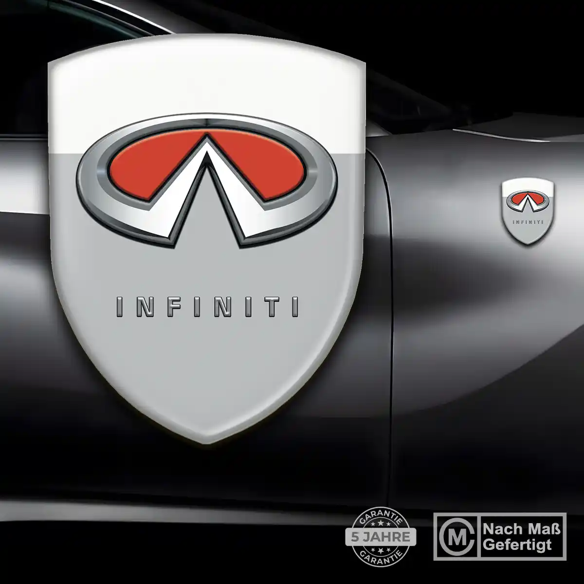 Infiniti 3D Gel Aufkleber Wappen Auto Stilvolles Design