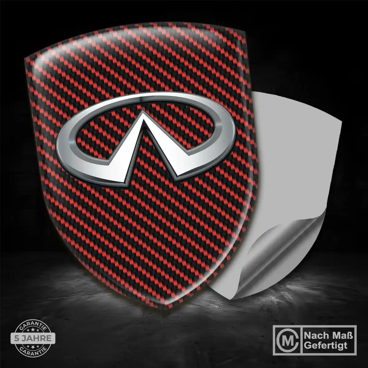 Infiniti 3D Gel Aufkleber Wappen Hohe Qualität