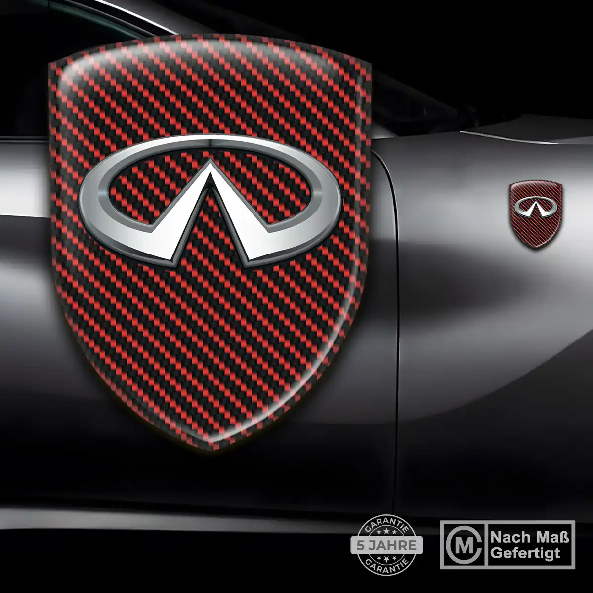 Infiniti 3D Gel Aufkleber Wappen Hohe Qualität