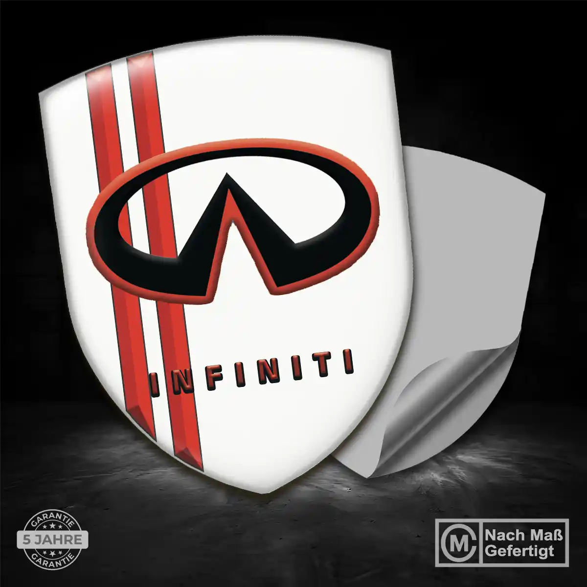Infiniti 3D Gel Aufkleber Wappen Limitierte Auflage