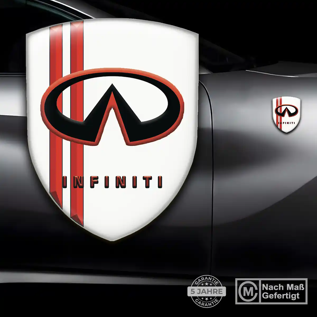 Infiniti 3D Gel Aufkleber Wappen Limitierte Auflage