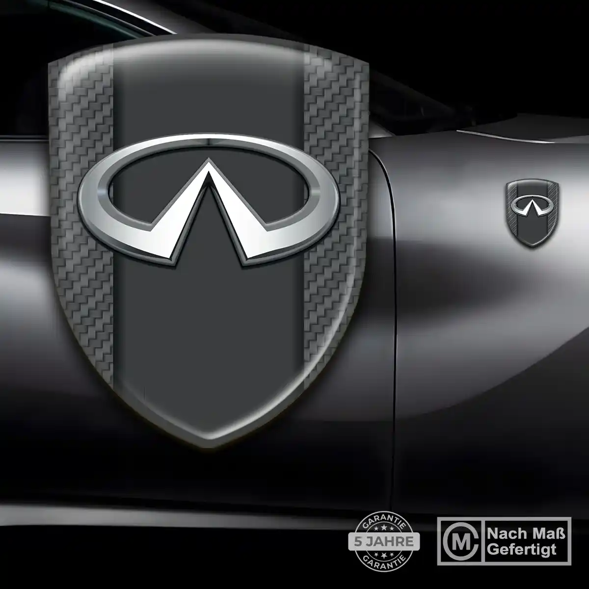 Infiniti 3D Gel Aufkleber Wappen Luxus-Edition