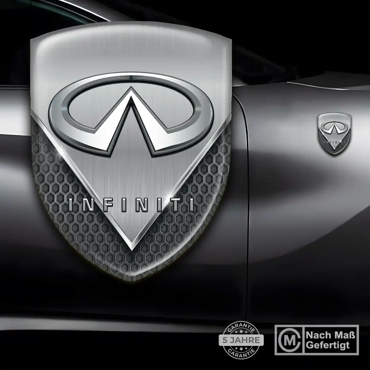 Infiniti 3D Gel Aufkleber Wappen Premium-Edition
