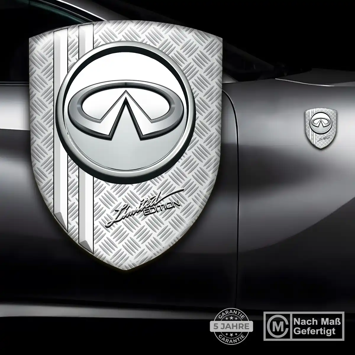 Infiniti 3D Gel Aufkleber Wappen Spitzenqualität