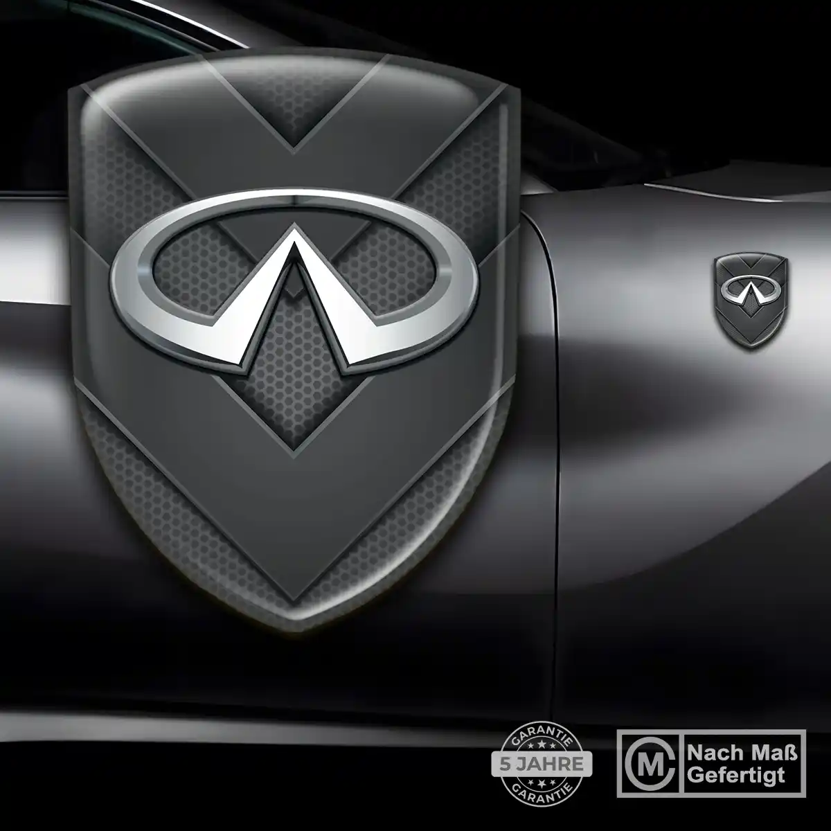 Infiniti 3D Gel Aufkleber Wappen Tuningfahrzeug