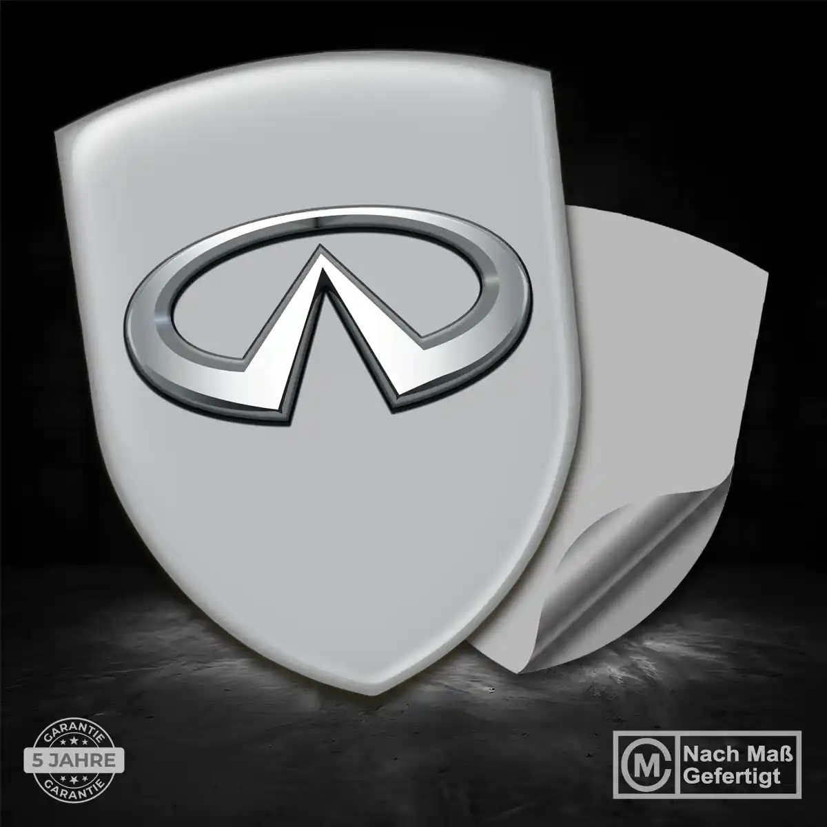 Infiniti Aufkleber 3D Gel Emblem Auto Elegantes Design