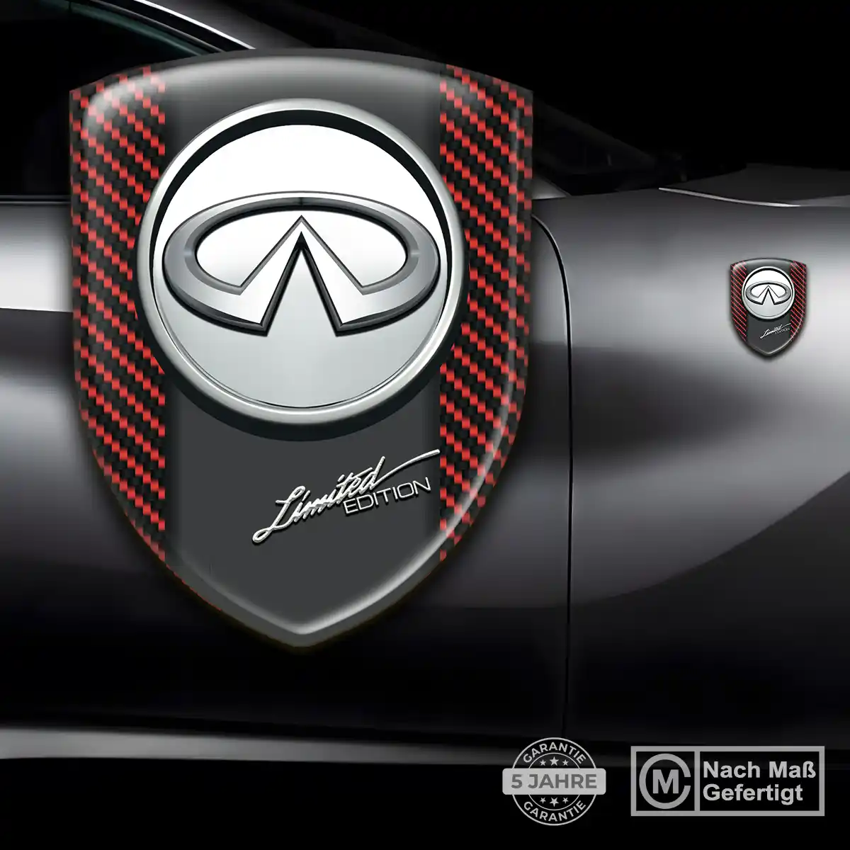 Infiniti Aufkleber 3D Gel Emblem Auto Höchste Qualität