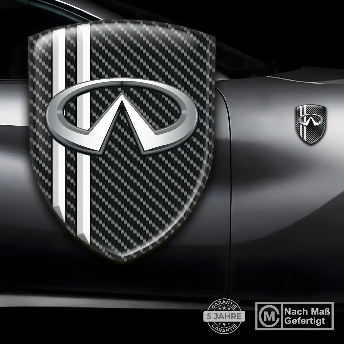 Infiniti Aufkleber 3D Gel Emblem Auto Interieurdesign