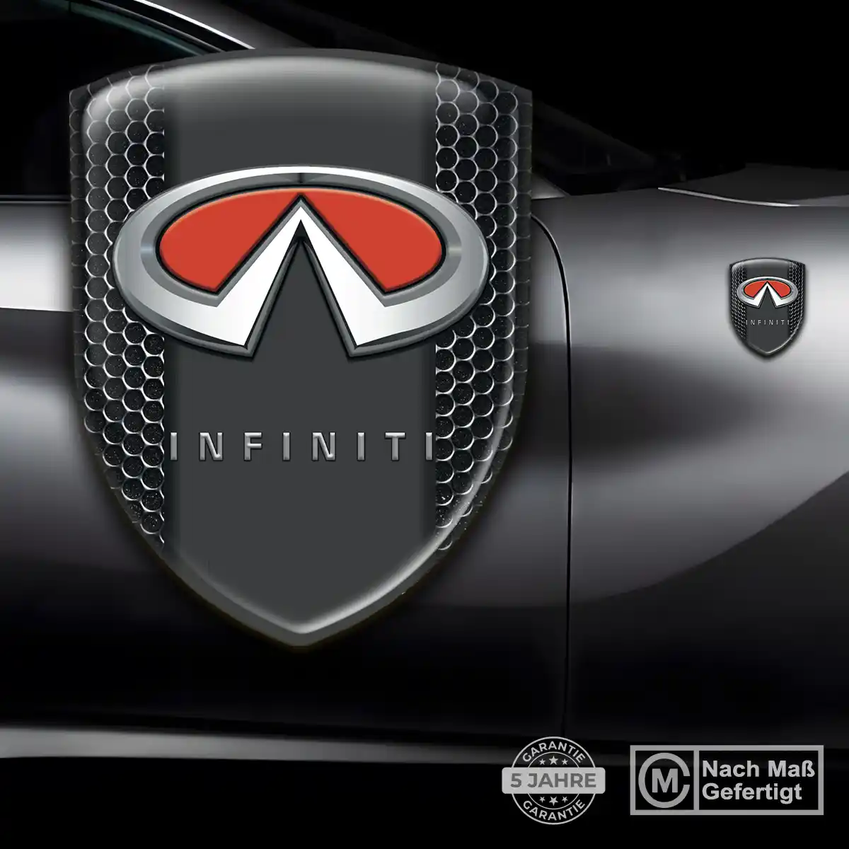 Infiniti Aufkleber 3D Gel Emblem Auto Stilvolles Design