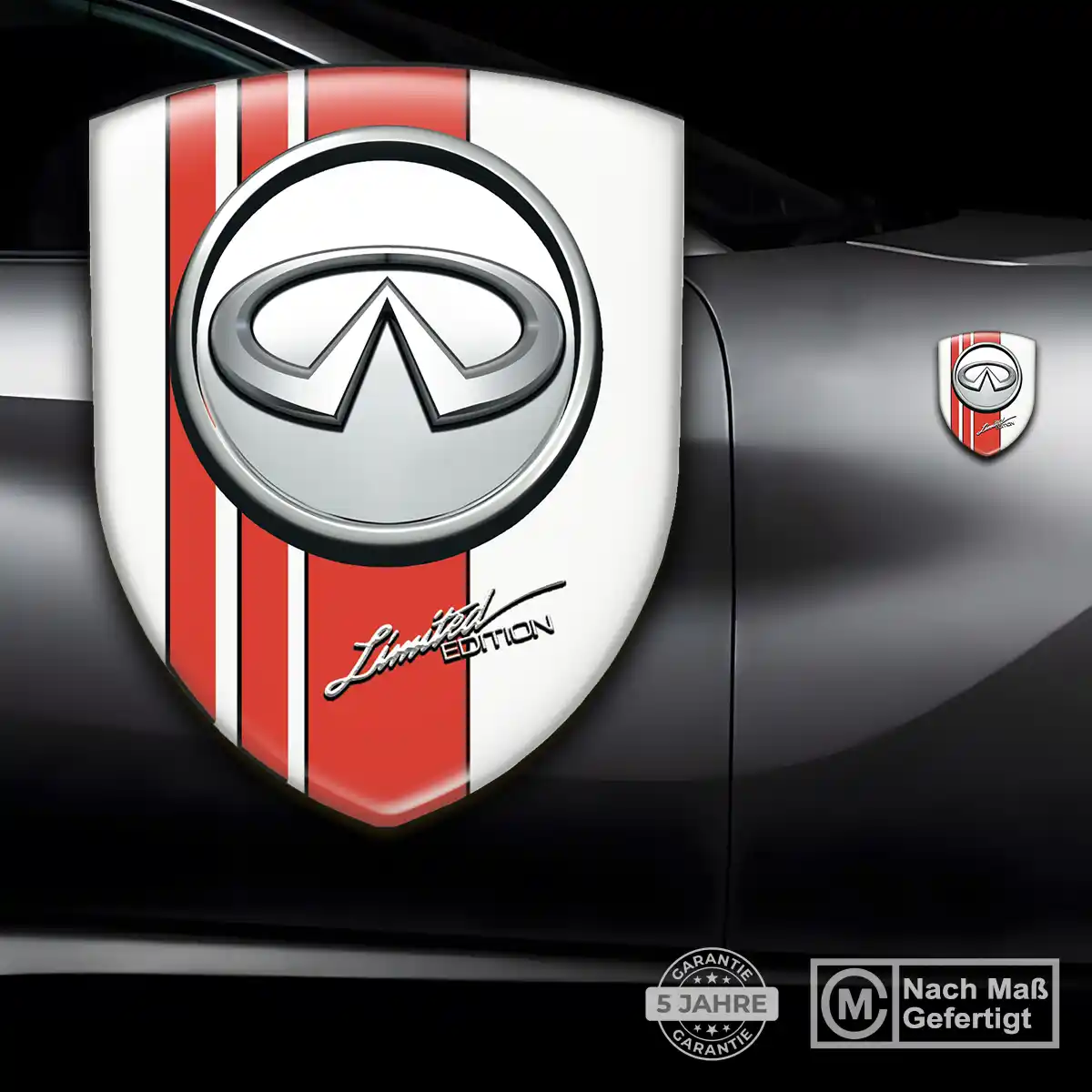 Infiniti Aufkleber 3D Gel Emblem Auto Tuningfahrzeug