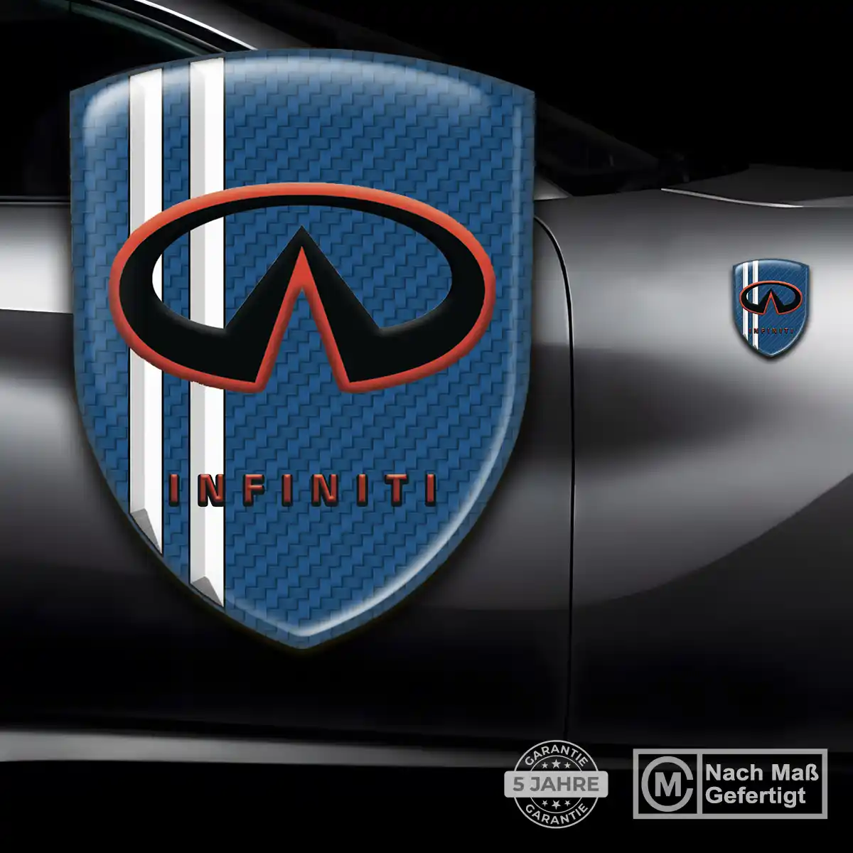 Infiniti Aufkleber 3D Gel Emblem Überzeugende Qualität