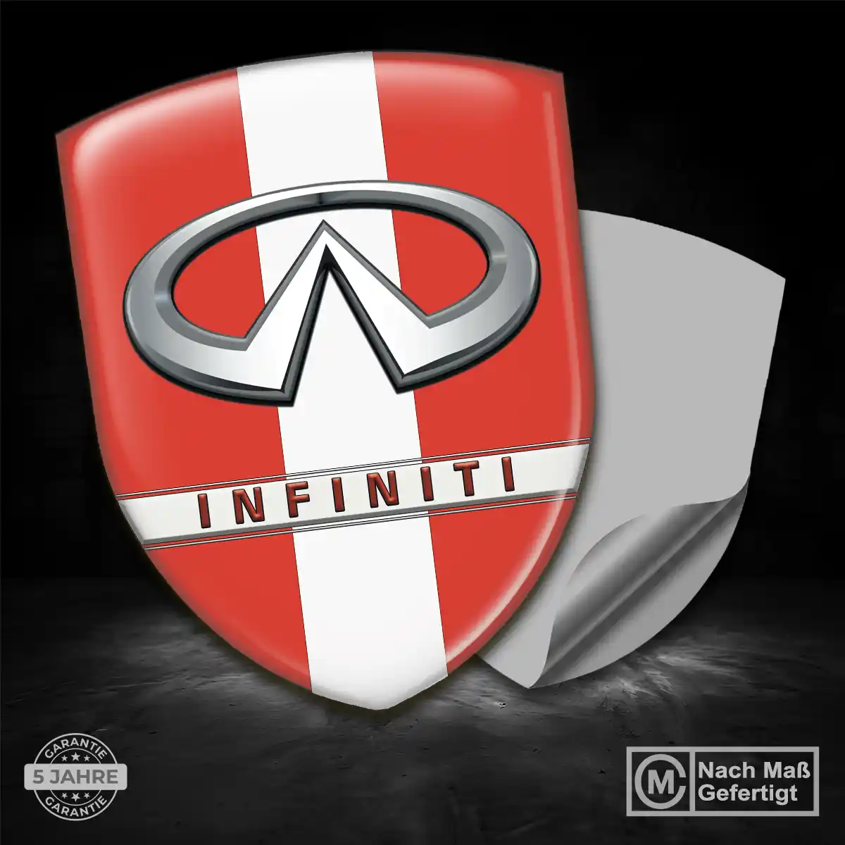 Infiniti Aufkleber 3D Gel Emblem Edles Design