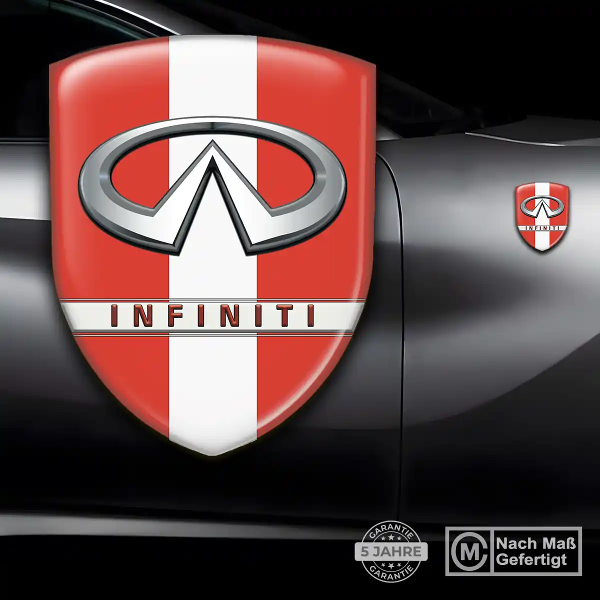 Infiniti Aufkleber 3D Gel Emblem Edles Design