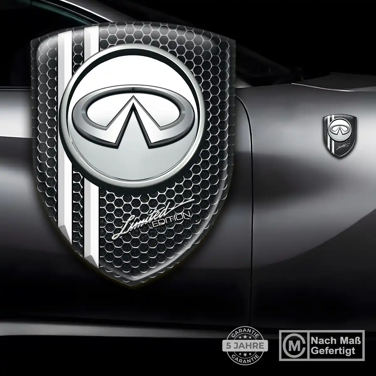 Infiniti Aufkleber 3D Gel Emblem Elegantes Design