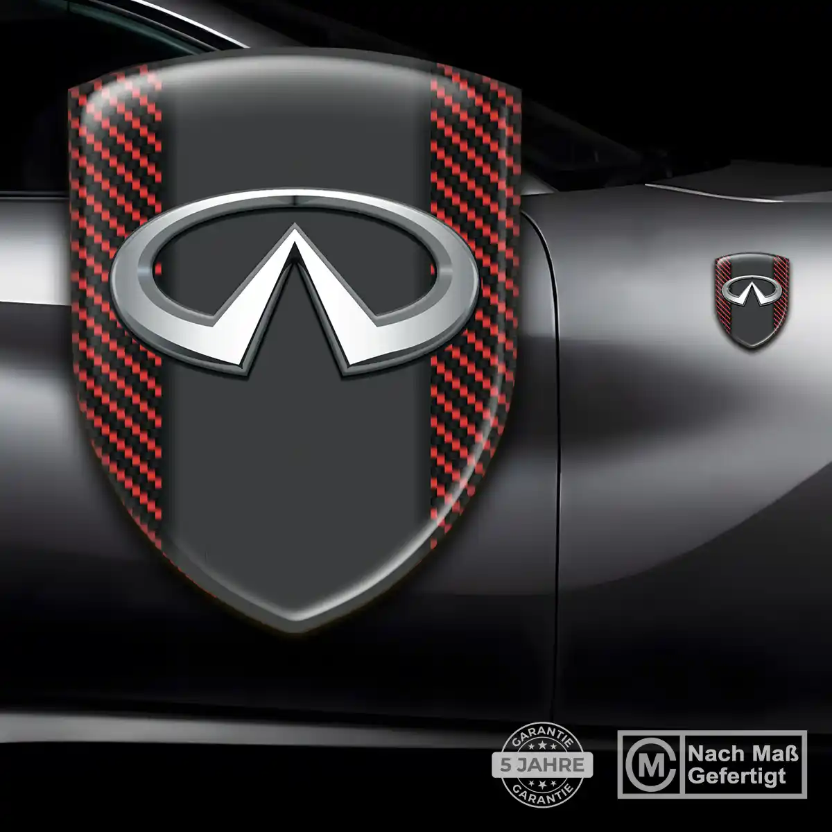 Infiniti Aufkleber 3D Gel Emblem Höchste Qualität