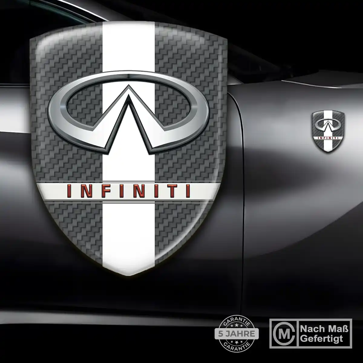 Infiniti Aufkleber 3D Gel Emblem Hochwertiges Harz