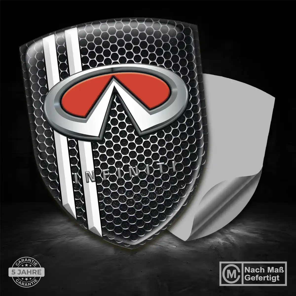 Infiniti Aufkleber 3D Gel Emblem Modernes Design