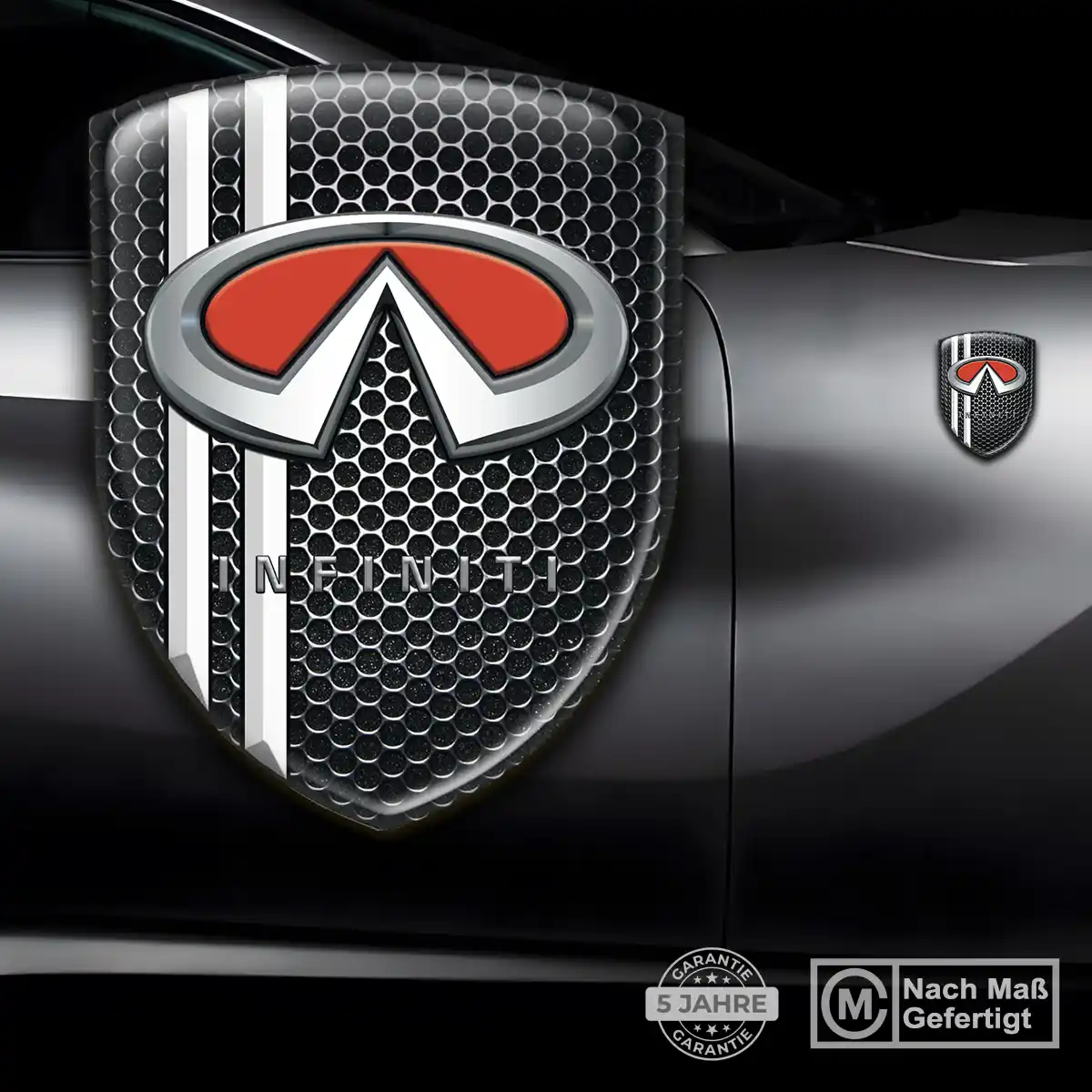 Infiniti Aufkleber 3D Gel Emblem Modernes Design