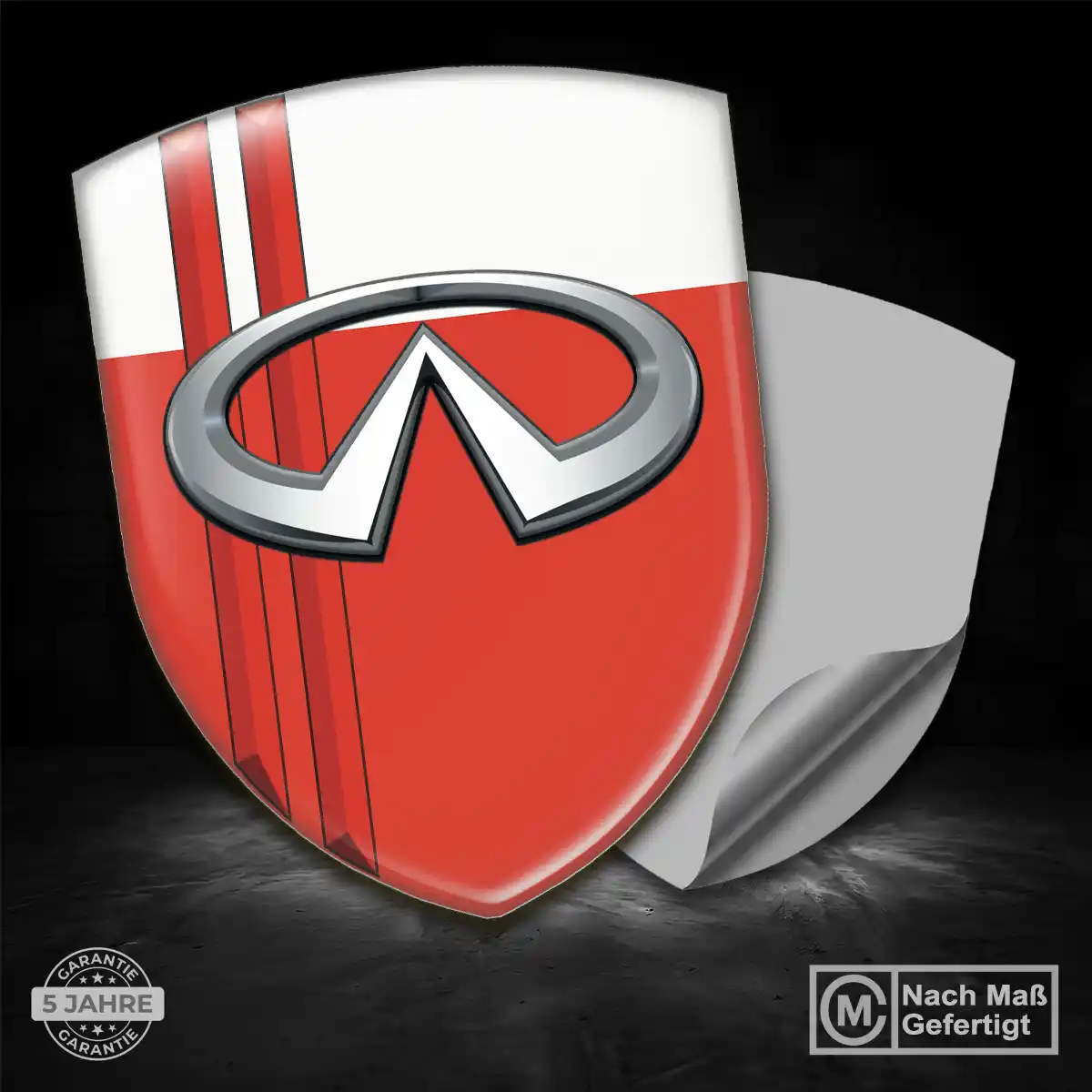 Infiniti Aufkleber 3D Gel Emblem Stilvolles Design