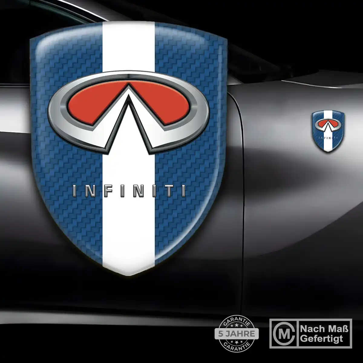 Infiniti Aufkleber 3D Gel Embleme Ausdrucksstarkes Design