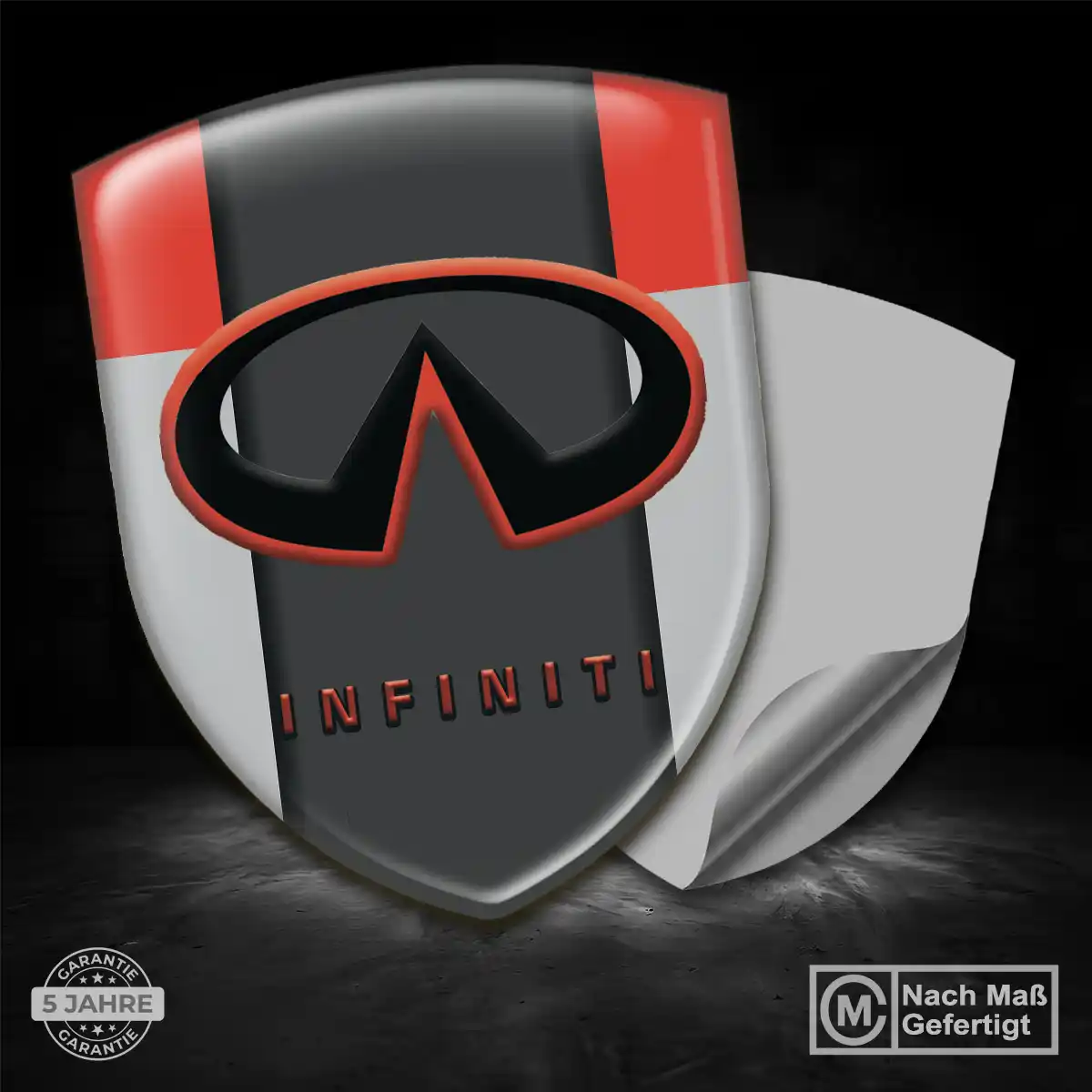Infiniti Aufkleber 3D Gel Embleme Auto Interieurdesign