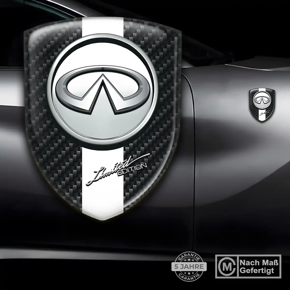 Infiniti Aufkleber 3D Gel Embleme Auto Stilvolles Design
