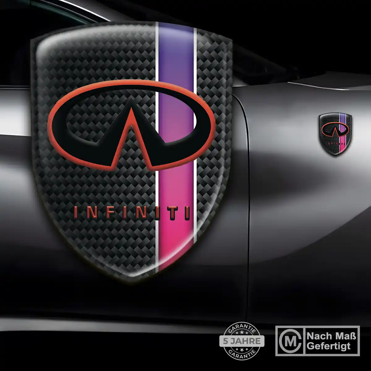 Infiniti Aufkleber 3D Gel Embleme Edles Design