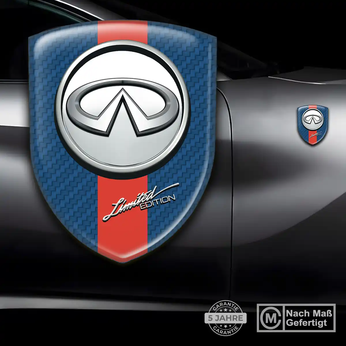 Infiniti Aufkleber 3D Gel Embleme Hochwertiges Harz