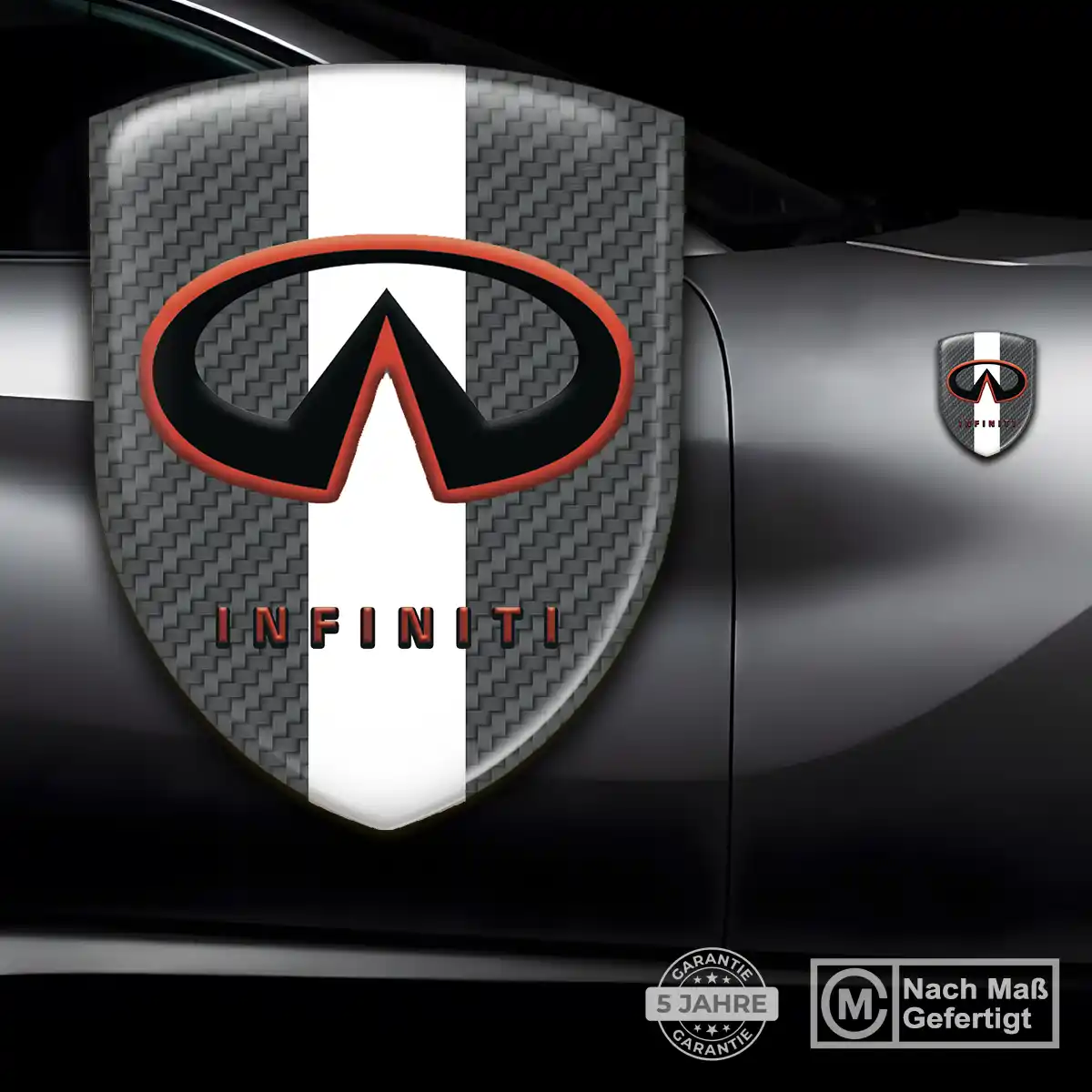 Infiniti Aufkleber 3D Gel Embleme Interieurdesign
