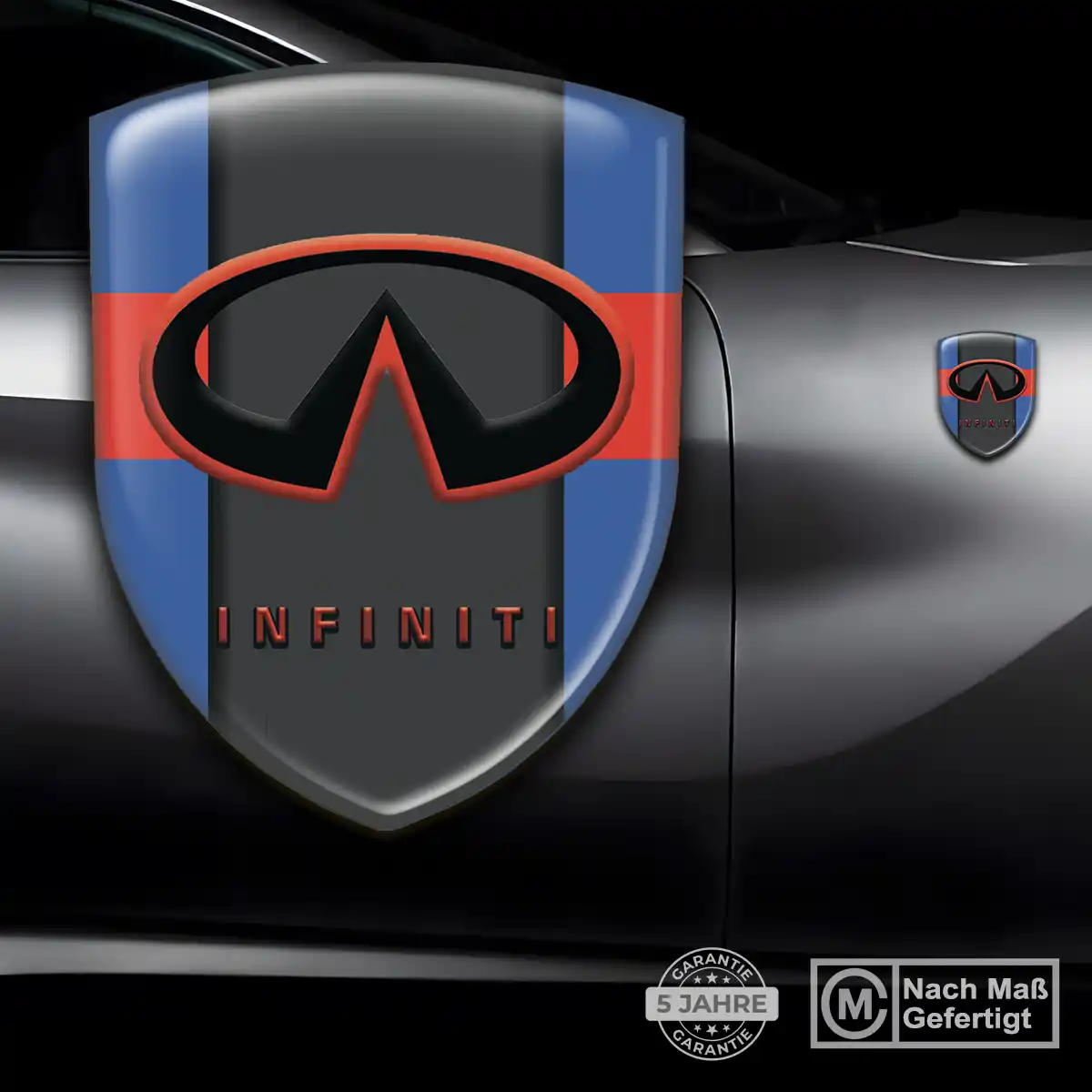 Infiniti Aufkleber 3D Gel Embleme Premiumqualität