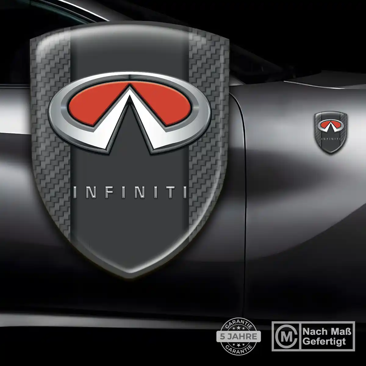 Infiniti Aufkleber 3D Gel Silikon Ausdrucksstarkes Design