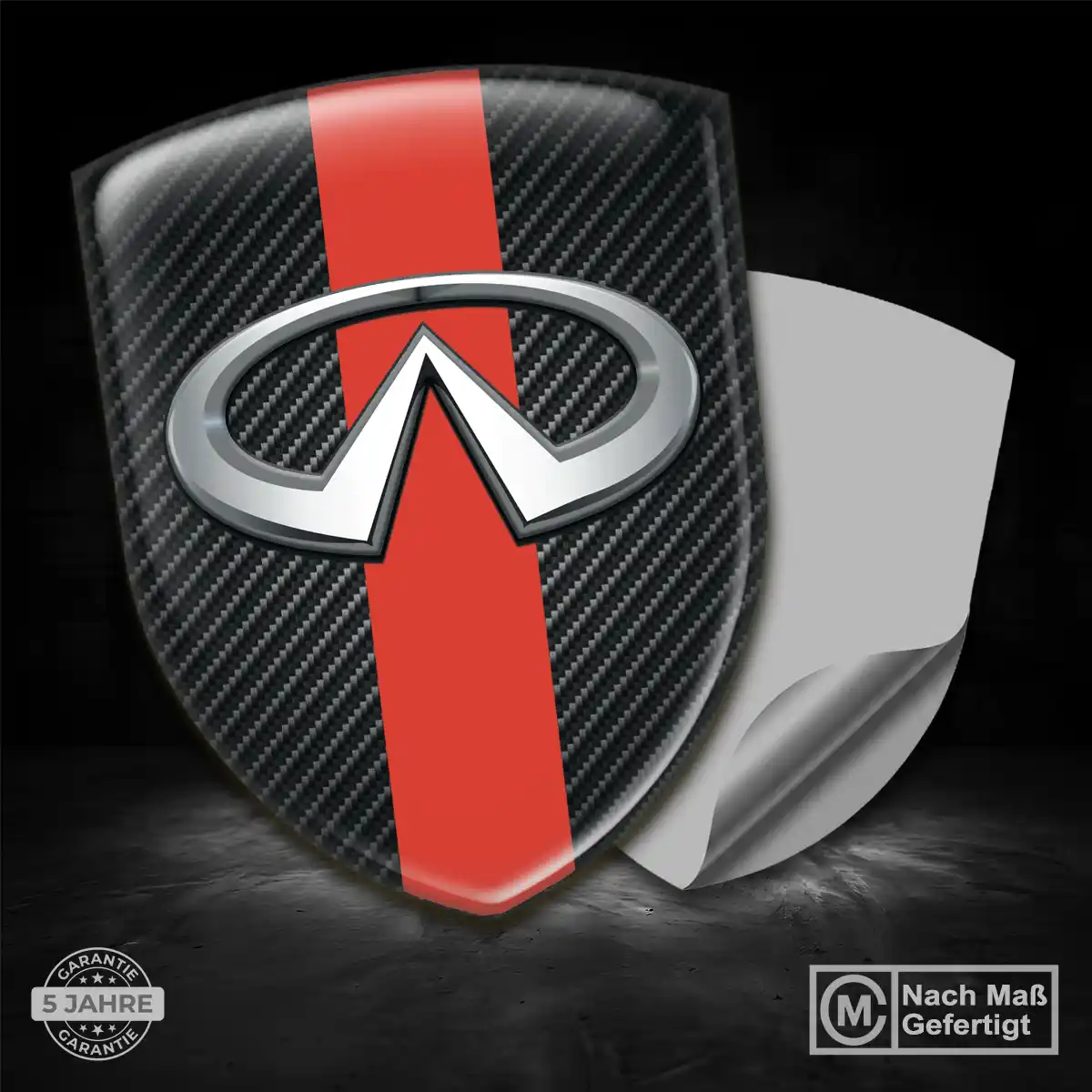 Infiniti Aufkleber 3D Gel Silikon Auto Elegantes Design