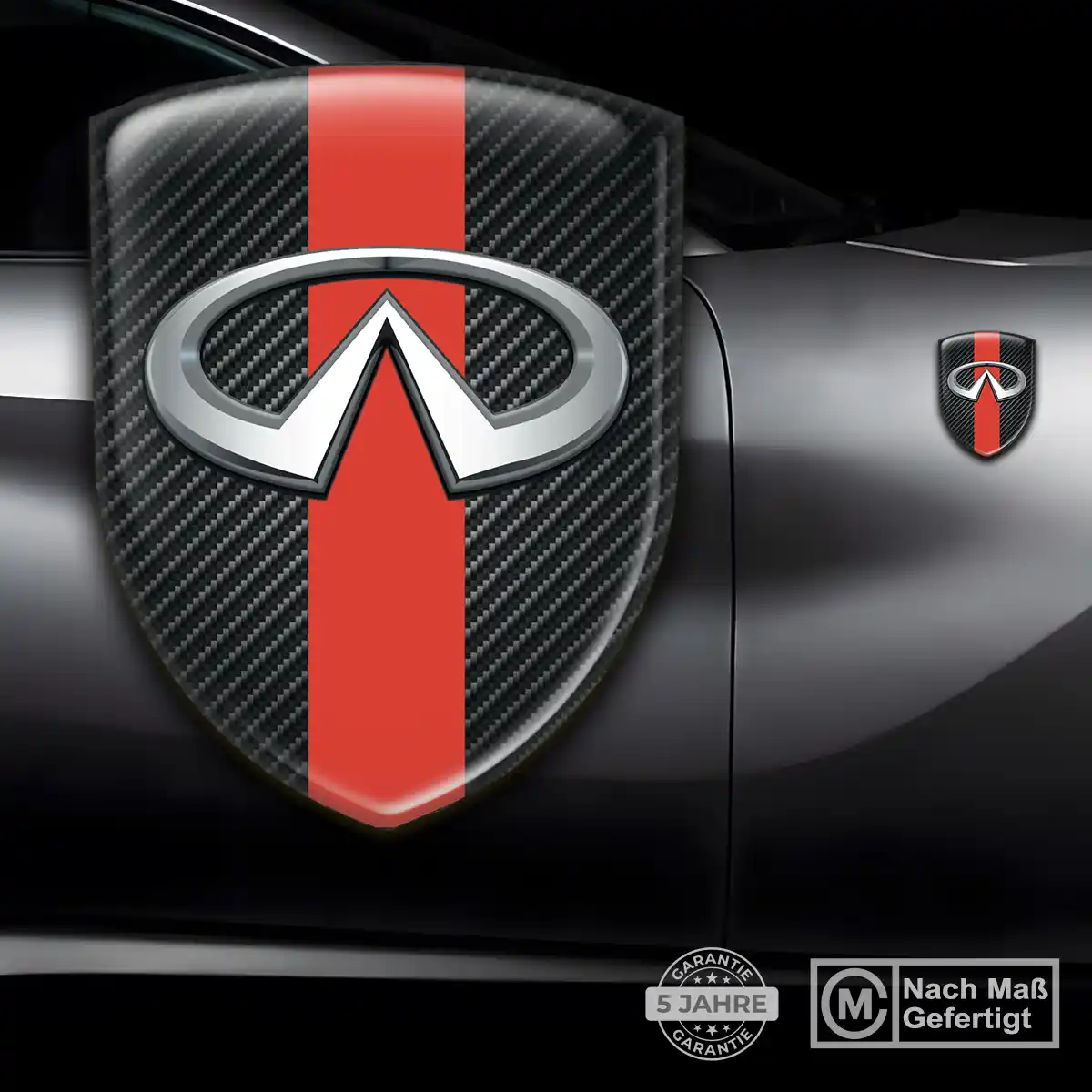 Infiniti Aufkleber 3D Gel Silikon Auto Elegantes Design