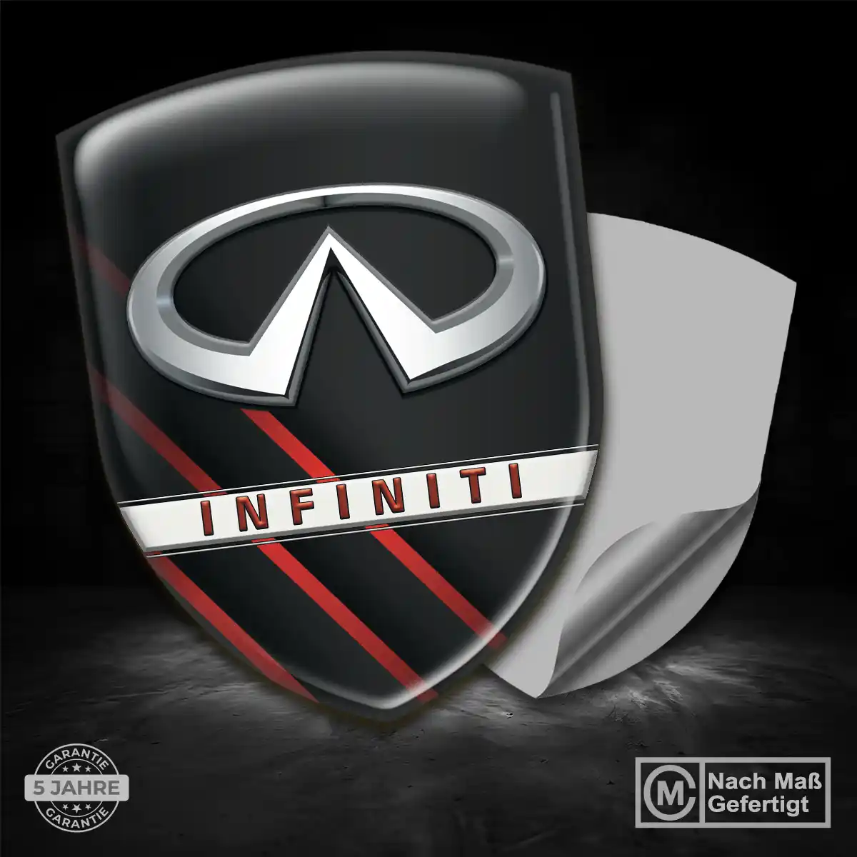 Infiniti Aufkleber 3D Gel Silikon Auto Hochwertiges Harz