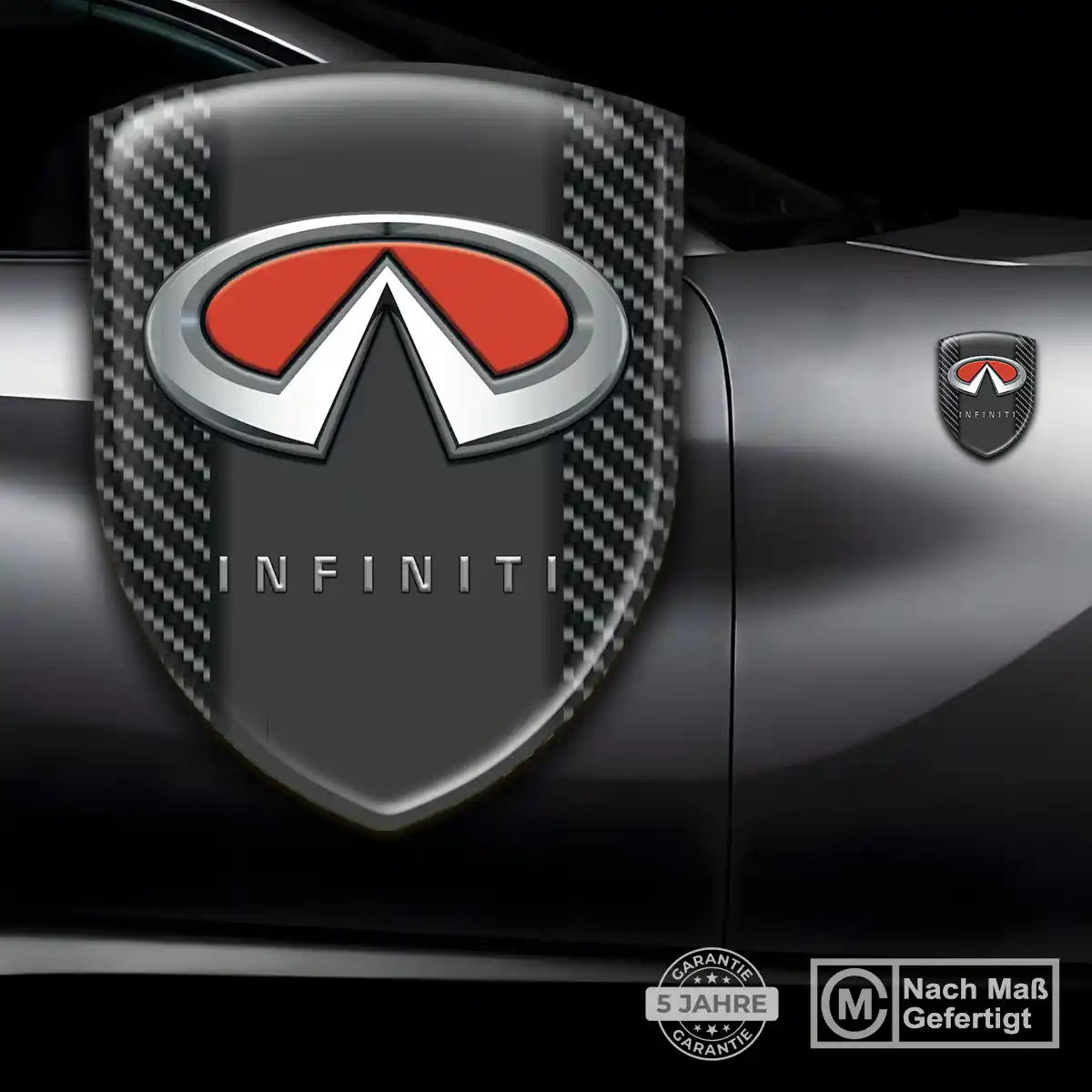 Infiniti Aufkleber 3D Gel Silikon Auto Limitierte Auflage