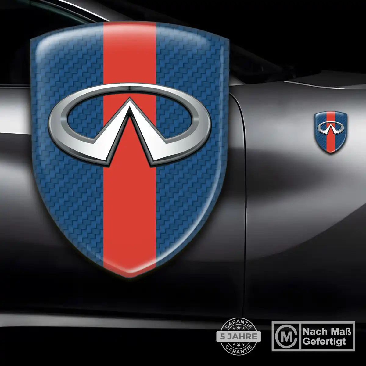 Infiniti Aufkleber 3D Gel Silikon Auto Luxus-Edition