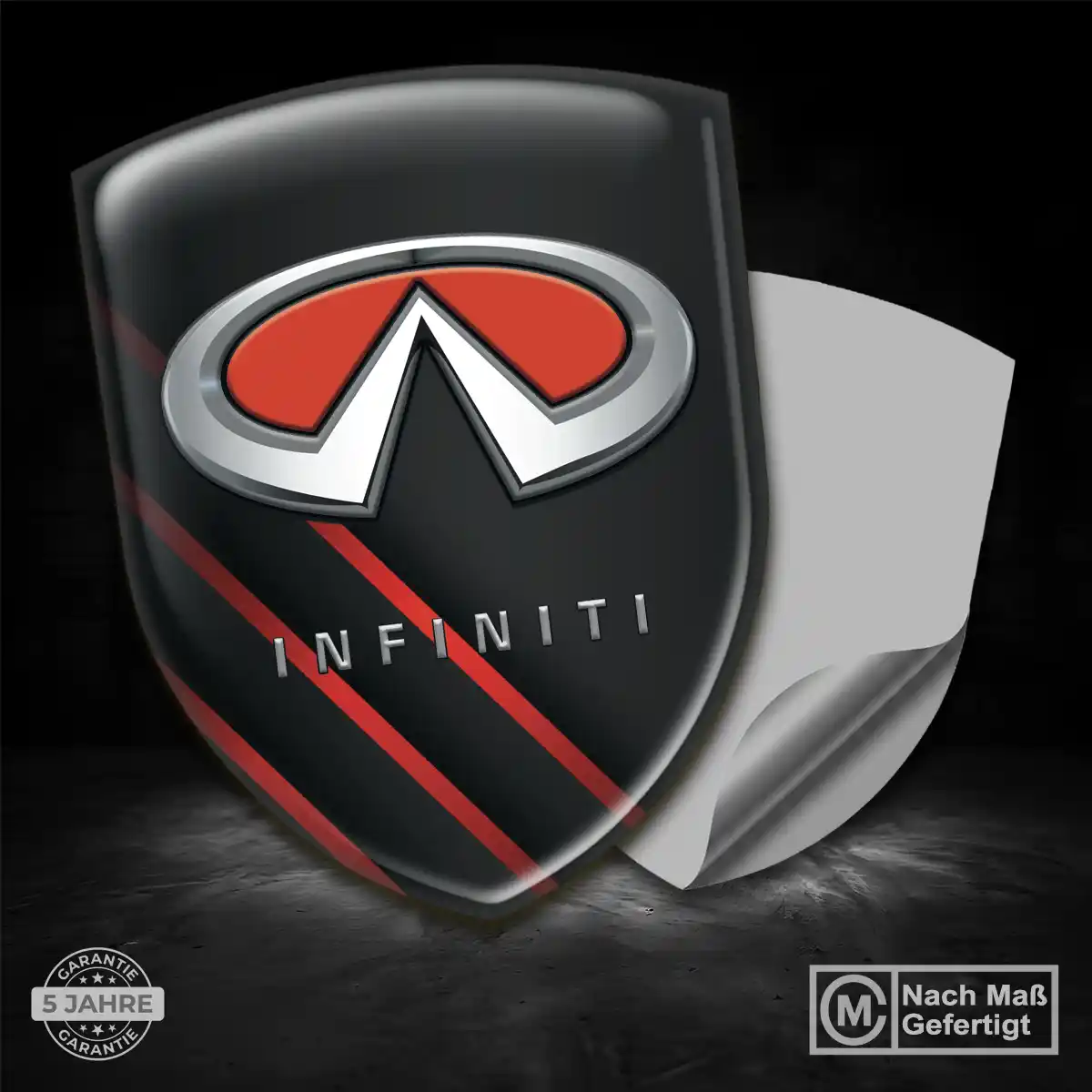 Infiniti Aufkleber 3D Gel Silikon Auto Modernes Design