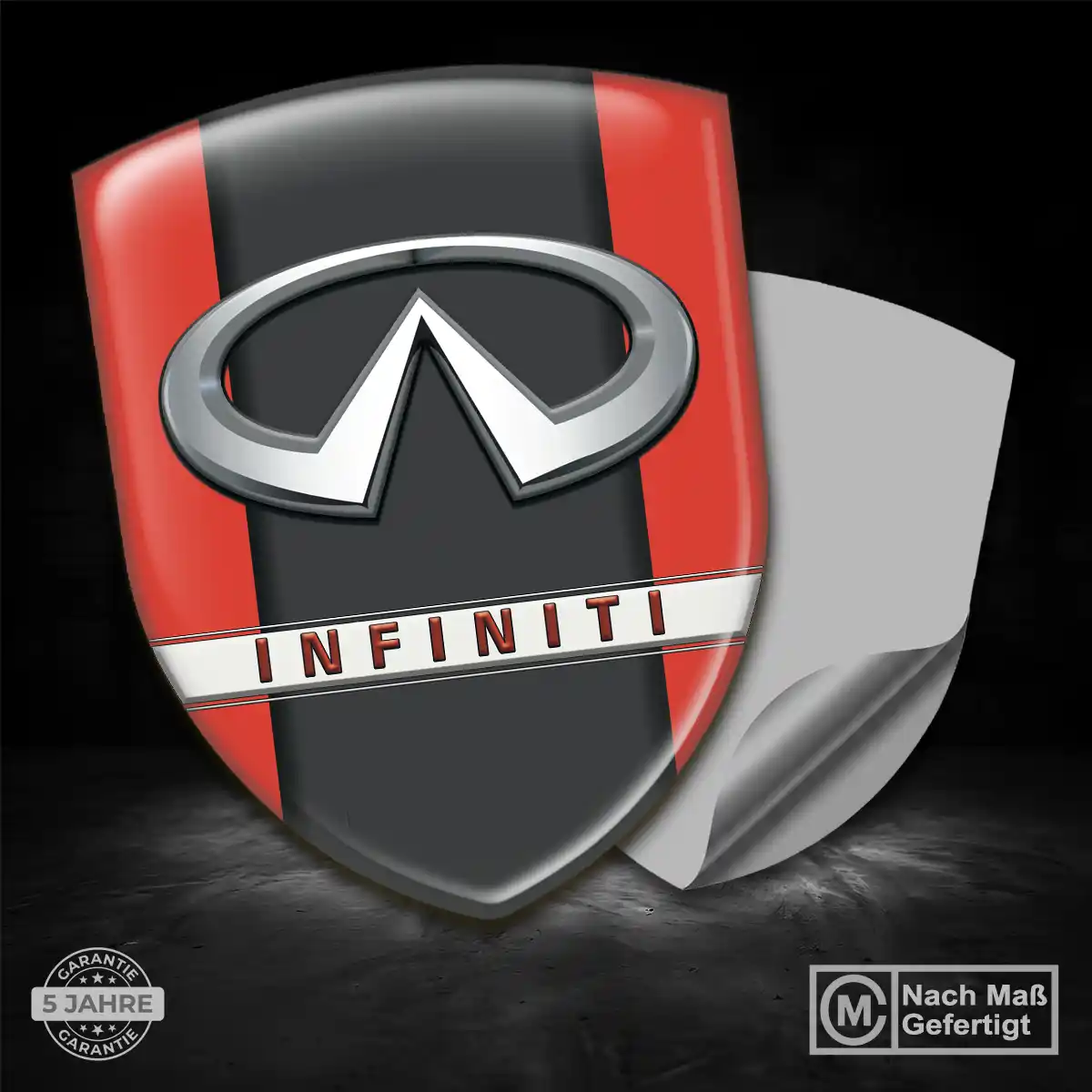 Infiniti Aufkleber 3D Gel Silikon Auto Stilvolles Design