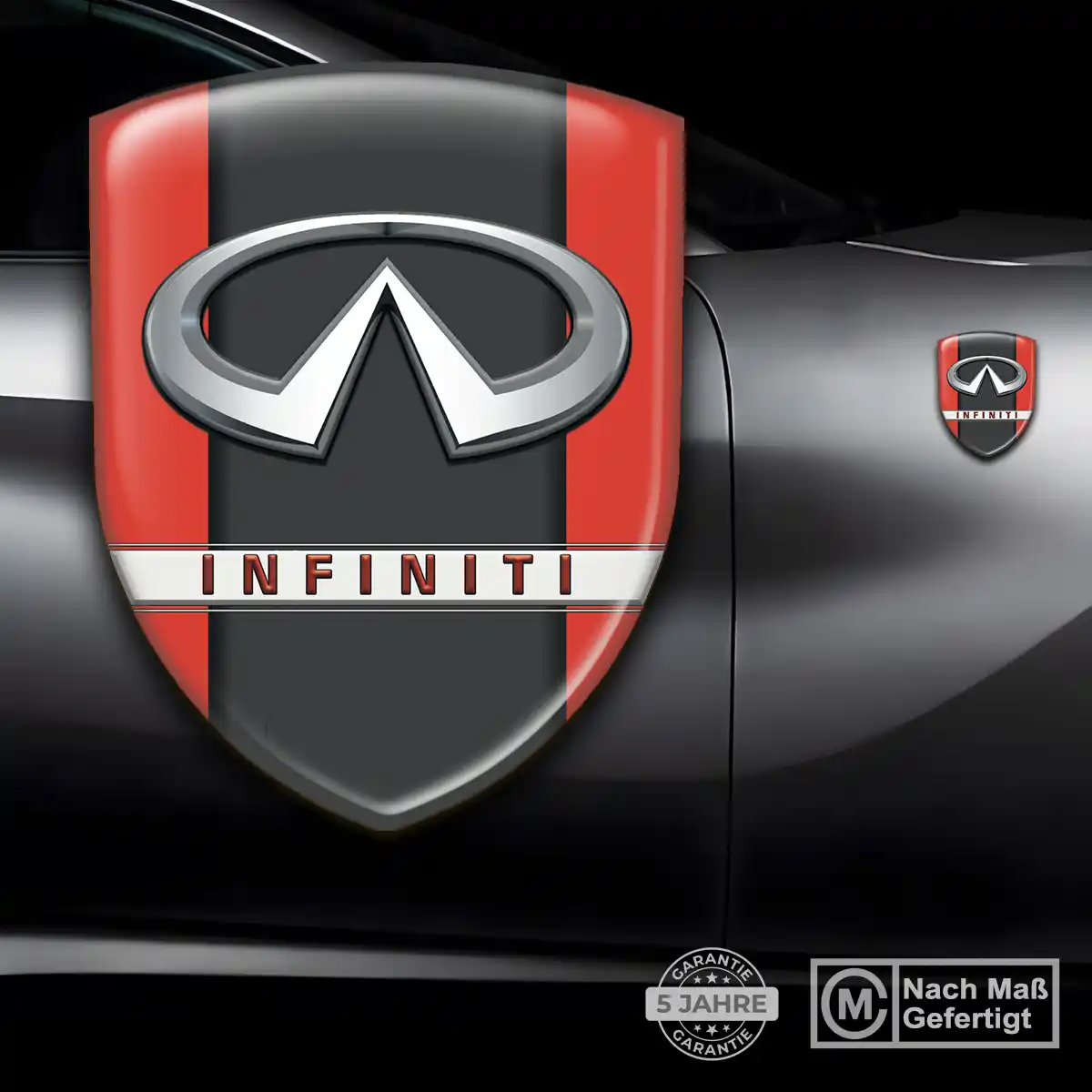 Infiniti Aufkleber 3D Gel Silikon Auto Stilvolles Design