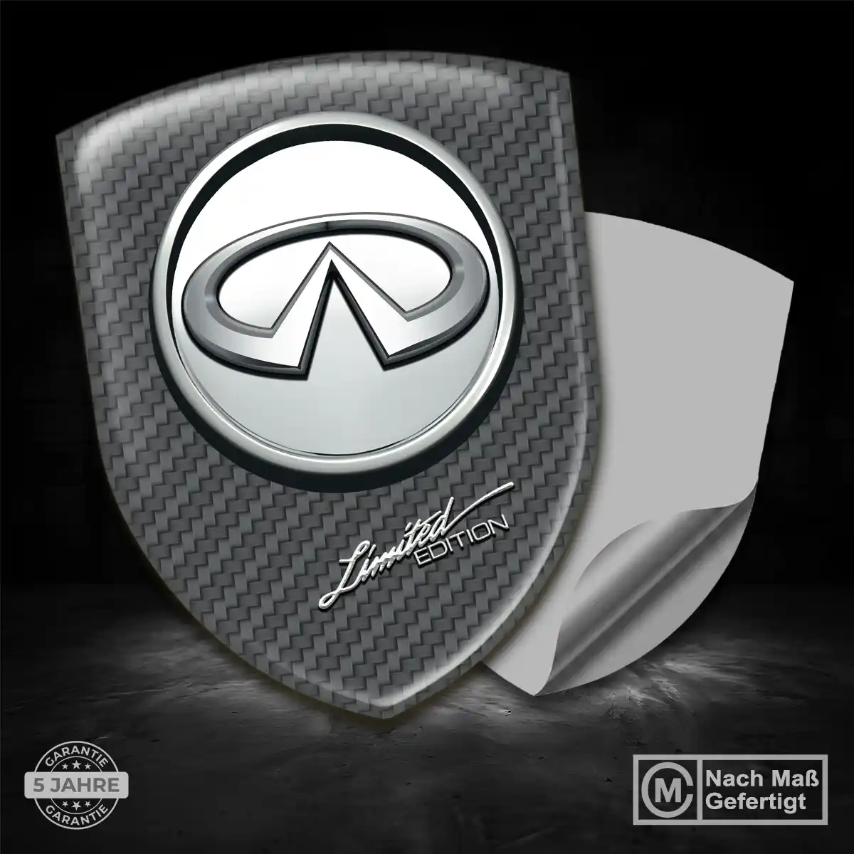 Infiniti Aufkleber 3D Gel Silikon Auto Tuningfahrzeug