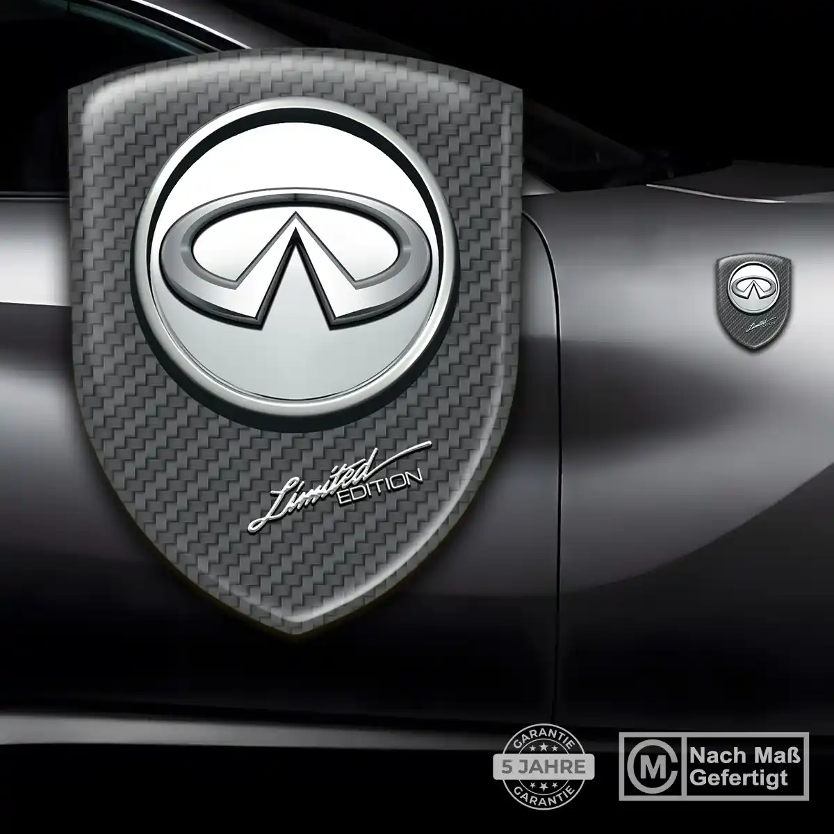 Infiniti Aufkleber 3D Gel Silikon Auto Tuningfahrzeug