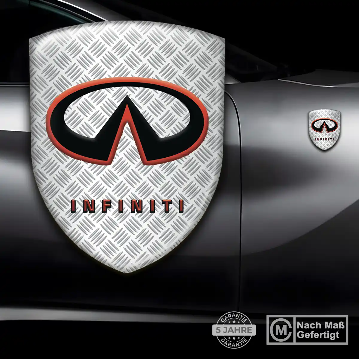 Infiniti Aufkleber 3D Gel Silikon Edles Design