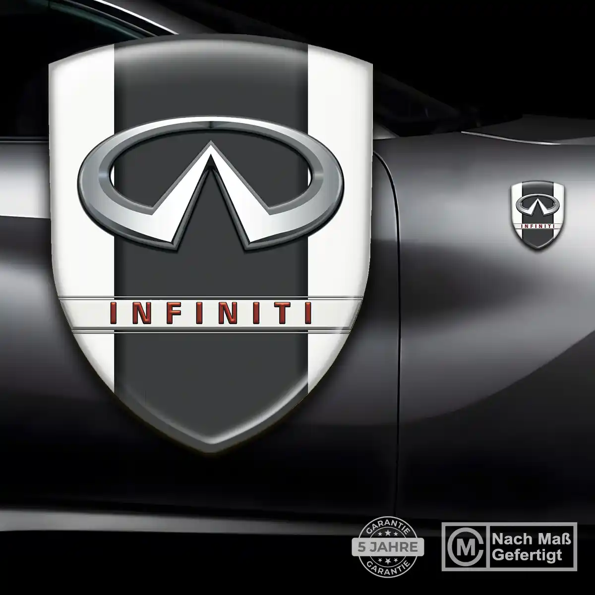 Infiniti Aufkleber 3D Gel Silikon Elegantes Design