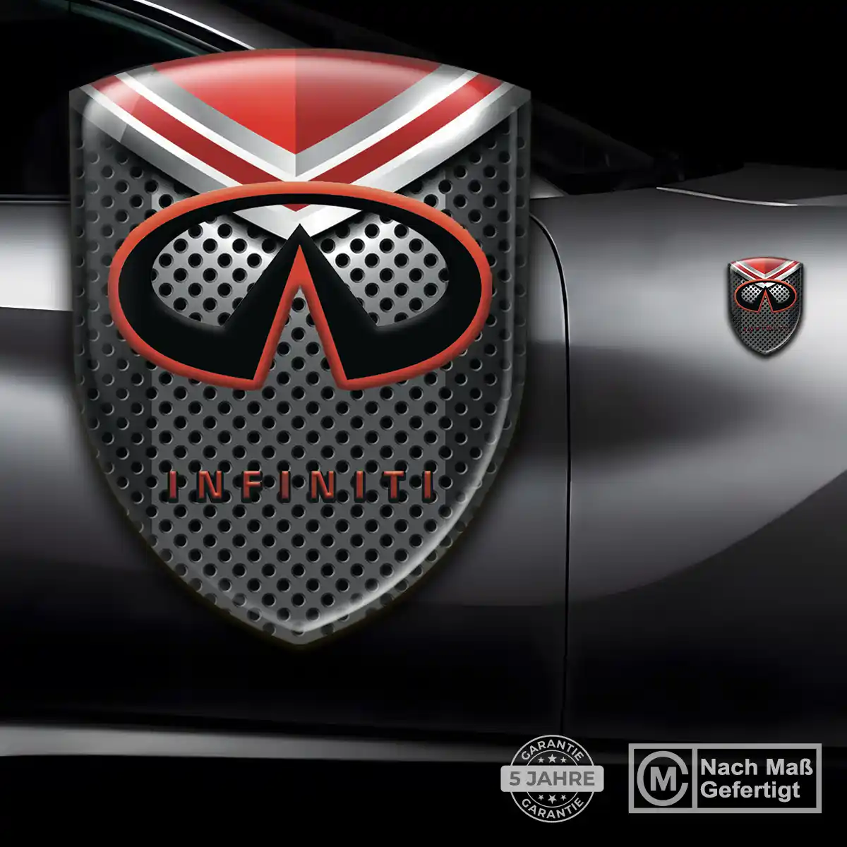 Infiniti Aufkleber 3D Gel Silikon Exterieurdesign