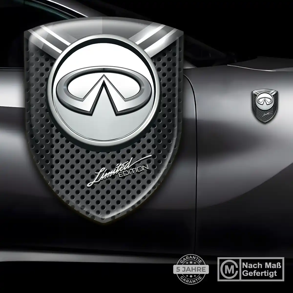 Infiniti Aufkleber 3D Gel Silikon Hochwertiges Harz