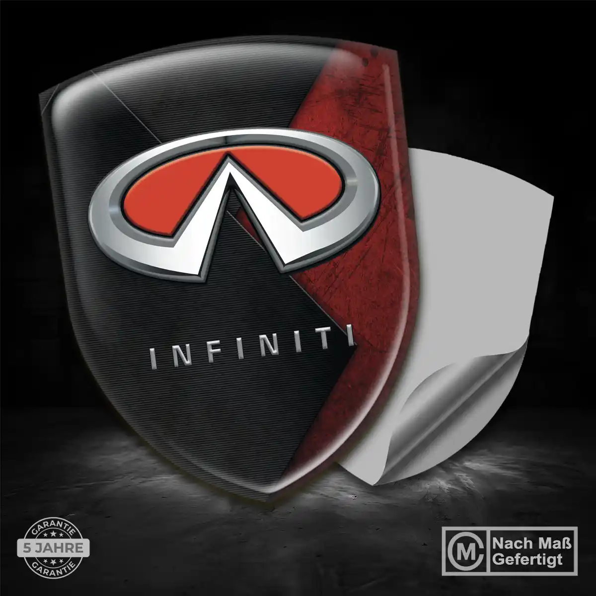 Infiniti Aufkleber 3D Gel Silikon Luxus-Edition