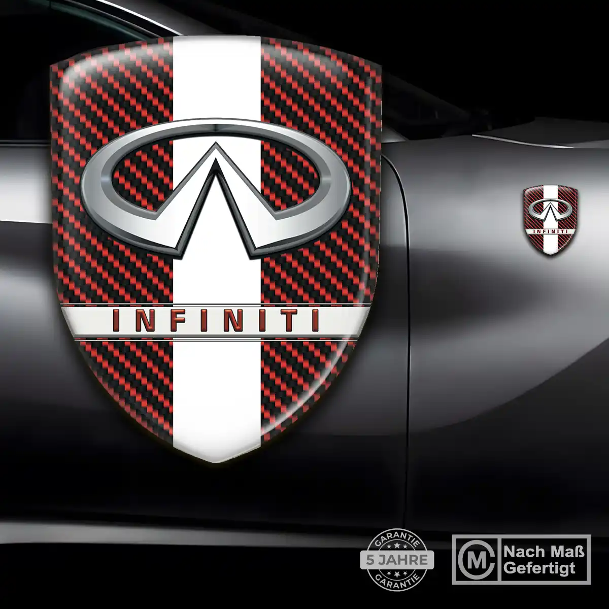 Infiniti Aufkleber 3D Gel Silikon Markenedition